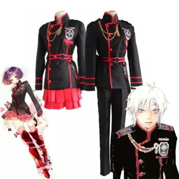 Костюм для косплея линали Ли Аллен Уокер из Аниме D.Gray-man, черная школьная форма, костюм для костюма, полный комплект, наряд на Хэллоуин