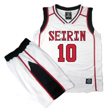 Костюм для косплея SEIRIN школьная баскетбольная форма мужская футболка черная белая спортивная футболка шорты комплект