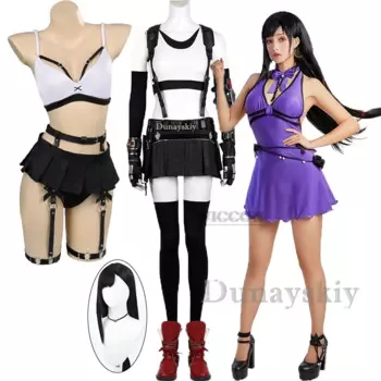 Костюм для косплея Tifa, Классическая фантазия VII, ремейк Tifa Lockhart, косплей костюм для взрослых женщин и девочек, карнавальные костюмы на Хэллоуин, сексуальная форма