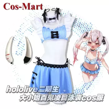 Костюм женский из аниме VTuber Hololive Nakiri костюм аяме для косплея, милый купальник