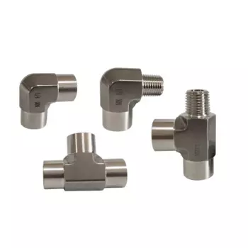 Кованый тройник из нержавеющей стали 1/8", 1/4", 3/8", 1/2" BSP