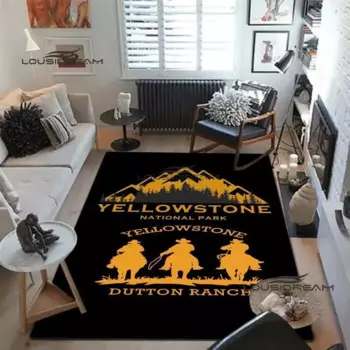 Ковбойские коврики и ковер Yellowstone, напольный ковер ранчо, декоративный большой мягкий ковер для гостиной и спальни, ковер для детской комнаты