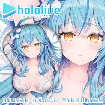 Коврик для мыши с аниме Hololive Yukihana Lamy VTuber, игровой компьютерный коврик для мыши, офисный коврик для клавиатуры, Настольный коврик для мыши