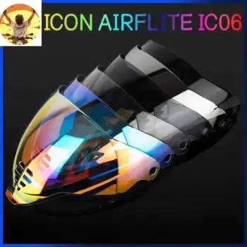 Козырек для шлемов Airflite для ICON AIRFLITE IC06, козырек для мотоциклетного шлема, защита от ультрафиолета, защита от царапин, пылезащитный ветрозащитный козырек, аксессуары для линз