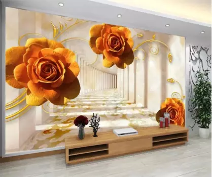 Красивые 3d фотообои beibehang на заказ, фотообои с розами, обои для гостиной, спальни, фоновой бумаги для телевизора, 3d фрески