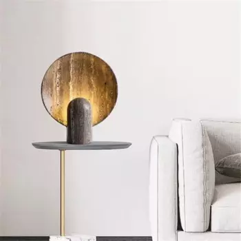 Креативная настольная лампа из каучука wabi sabi коричневого цвета, Минималистичная Роскошная настольная лампа для гостиной, лампа для спальни