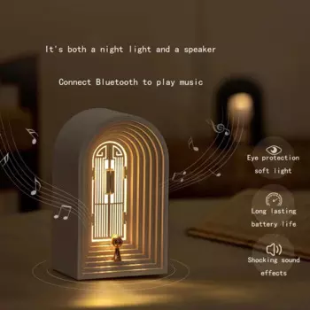 Креативная Скандинавская Bluetooth-колонка, настольная лампа, украшение для кровати, ночник для спальни, гостиной, атмосфера USB-зарядки