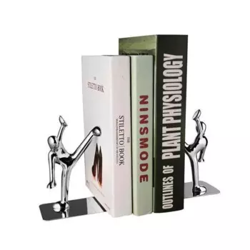 Креативные золотые книжные подставки для мальчиков, 2 шт., книжная полка, настольный органайзер, полка, офисные аксессуары, канцелярские принадлежности