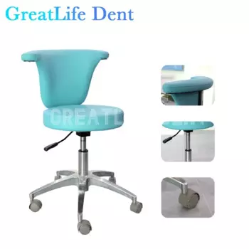 Кресло для салона красоты GreatLife, Парикмахерская, тату, стоматология, B-ультразвуковая вышивка, комфортное седло, подъемные вращающиеся колеса, стул для врача