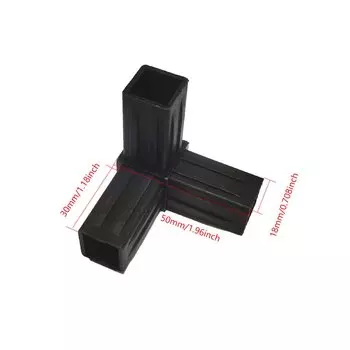 Крестообразные квадратные фитинги для труб 20x20