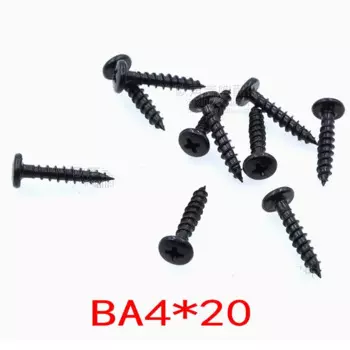 Крестовой винт для динамика, крепежный винт для динамика BA4 * 12, черный профессиональный Самонарезающий винт, гвоздь под дерево