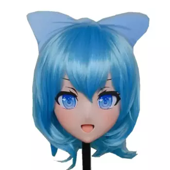 (Кролик 22) Смола Крест Одевание Красивая Девушка 3/4 Голова BJD Кукла Маска Мультфильм Аниме Цино Косплей Кигуруми Маска Трансвестит