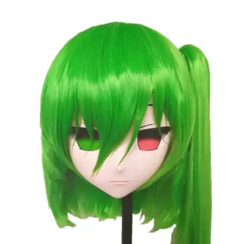 (Кролик 39) полная голова Crossdressing красивая девушка BJD кукла маска TouHou Project мультфильм аниме силиконовая маска для косплея Daiyousei