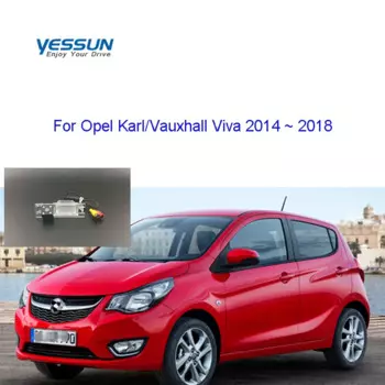 Кронштейн для камеры Yessun 720P, камера заднего вида для Opel, Карл, Vauxhall Viva 2014, 2015, 2016, 2017, 2018, CVBS, камера для номерного знака
