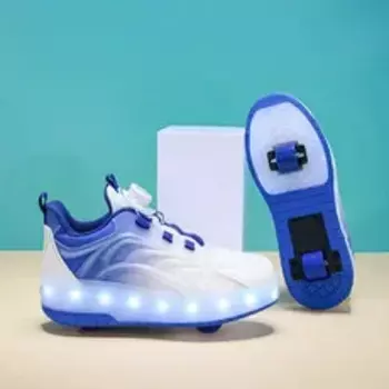 Кроссовки со светодиодной подсветкой, детская обувь для детей, мальчиков и девочек, зарядка через USB, светящиеся спортивные колеса, уличная парка, обувь для роликовых коньков