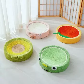 Круглая кошачья искусственная Когтеточка 2 в 1, кошачья Когтеточка, кошачья Когтеточка, тренировочные игрушки, товары для мебели
