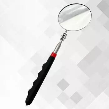 Круглое зеркало для осмотра 8,5 см с выдвижной двухцветной ручкой для рефлектора обслуживания