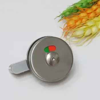 Круглый замок из нержавеющей стали, указывающий на то, что замок отрезает дверь унитаза, дверной замок туалета, разделительные аксессуары, индикация HM109