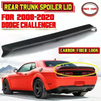 Крышка спойлера заднего багажника из углеродного волокна для Dodge Challenger 2008-2020 гг.