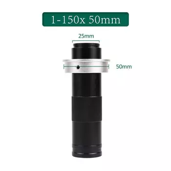KUAIQU Зум-объектив C-Mount 130X 150X 180X для микроскопа