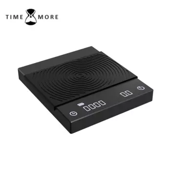 Кухонные цифровые весы для кофе Timemore, точность 0,1 г, черное зеркало, базовые весы, электронные зеркальные весы, дисплей со встроенным таймером