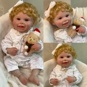 Кукла для новорожденных, 18 дюймов, с 3d-рисунком