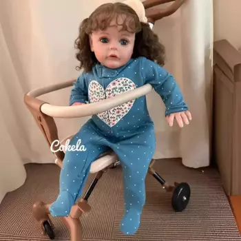 Кукла новорожденная Cokela, 60 см, 3D, высокий цвет