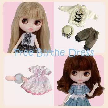 Кукла YUMMON Blyth, подходящая для самостоятельной сборки, 30 см, 1/6 BJD игрушка, белое блестящее лицо, платье для макияжа, модная девушка, подарок