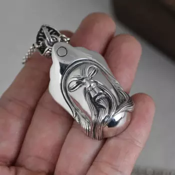 Кулон FNJ Guan Gong из серебра 925 пробы, подвески из чистого серебра S925 для изготовления ювелирных изделий, женский Будда на удачу