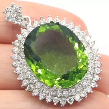Кулон женский из серебра 100% пробы, 13 г, 39 х27 мм