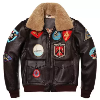 Куртка мужская зимняя утепленная из воловьей кожи, M212