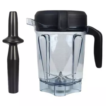 Кувшин блендера 64 унции, низкопрофильный с темпером, для Vitamix 750 5200 5000 6300 7500 Vm0102 Vm0103, Классический/коммерческий и т. д.