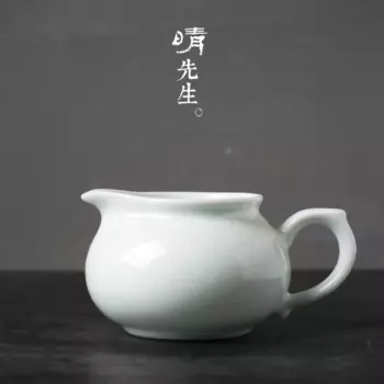 Кувшин г-н ШИ Янь, фарфор Цзиндэчжэнь, яркая кружка, чайный горшок, яркая чашка, милая синяя Нефритовая фарфоровая Запасная часть