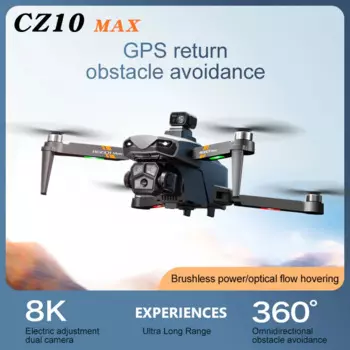 Квадрокоптер CZ10 с GPS и камерой 4K, профессиональный Дрон с функцией FPV для аэрофотосъемки, обхода препятствий, Квадрокоптер с радиоуправлением, UAV HD, 30 км