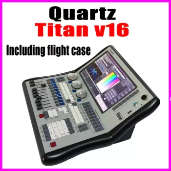 Кварцевая система Titan V16 Профессиональный DMX-контроллер для сценического освещения для вечеринки, свадьбы, сценического освещения, кварцевая консольная лампа