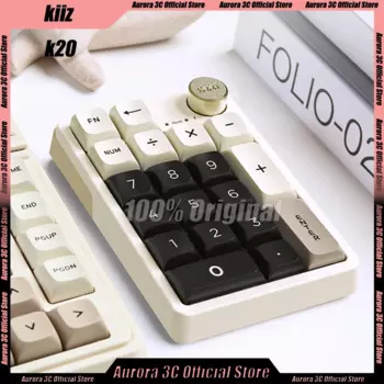 Kzzi K20 клавиатура, беспроводная Bluetooth-клавиатура, 3 режима, 2,4G, 19 клавиш, настройка клавиатуры для ПК, компьютерные аксессуары, подарки