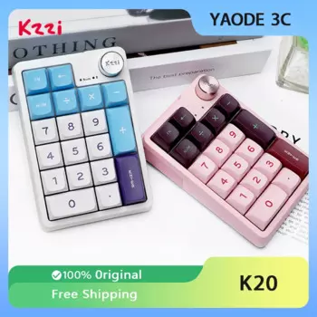 Kzzi K20 мини механическая клавиатура, три режима, Bluetooth, беспроводная прокладка, цифровая клавиатура, Верхняя деталь ПК, офисные игровые подарки
