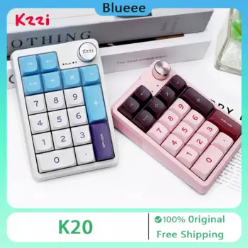 Kzzi K20 мини механическая клавиатура, три режима, Bluetooth, беспроводная прокладка, цифровая клавиатура, ПК Аксессуары для геймеров, офисные игровые подарки