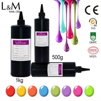 L&M Bulk Гель-лак для ногтей Полуманентный УФ-светодиод Esmaltes Блеск для дизайна ногтей Верхнее базовое покрытие Гель-лак Оптовая продажа Гель-лак