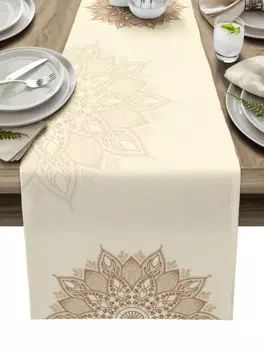 Льняные скатерти-дорожки Bohemnia Mandala Flowers