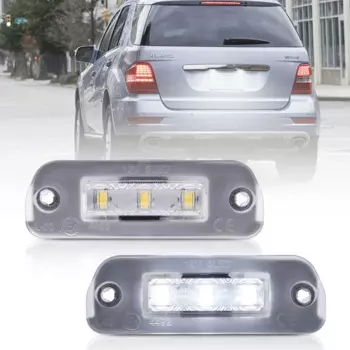 Для Benz R-Class W251 ML-Class W164 GL-Class X164 Автомобильный задний белый светодиодный светильник номерного знака, лампа номерного знака # A2518200166