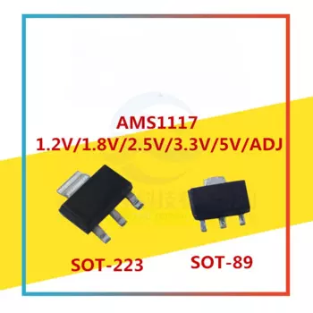 Лампа регулятора напряжения AMS1117-1.2/1,8/2,5/3,3 V/ADJ источник питания step-down IC SOT223/SOT89