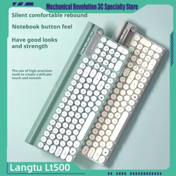 Langtu Lt500 Беспроводная 2,4 г Bluetooth панк-клавиатура и мышь USB-интерфейс 1500 точек на дюйм зарядка бесшумный компьютер ноутбук офис