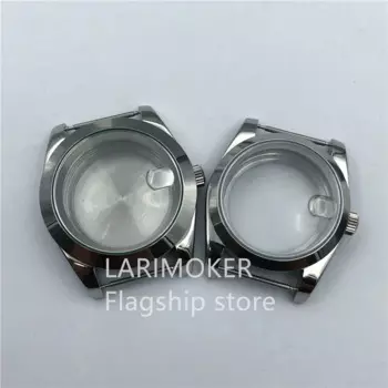 LARIMOKER 36/39 мм автоматический стальной Полировочный Мужской Корпус для часов NH35 NH36 Pearl2813 8215 PT5000 см. Сапфировое стекло