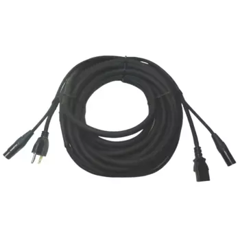 LASE 30 футов (9,1 м) Siamese PowerCon AC & XLR аудио комбинированный кабель (колонки с питанием)