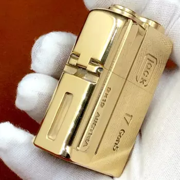 Латунная Чистая медь Glock G17 Тяжелая армированная керосиновая Зажигалка в стиле панк герметичная масляная машинка Аксессуары Гаджеты для мужчин