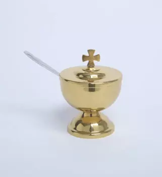 Латунная горелка для благовоний с ложкой для христианской церкви