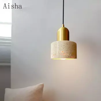 Латунная Подвесная лампа Wabi Sabi в виде пещеры, Подвесная лампа для спальни, прикроватная подвесная ретро-лампа для дома в ресторане, баре, маленькая люстра