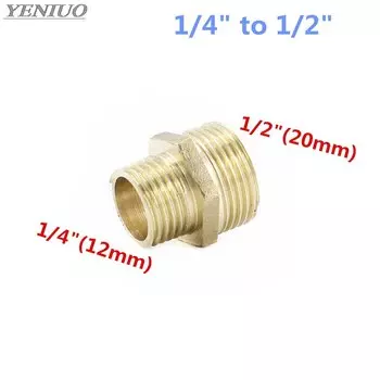 Латунные фитинги для труб 1/8", 1/4", 3/8", 1/2", 3/4", 1" BSP