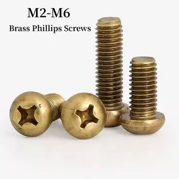 Латунные крестообразные винты M2 M2.5 M3 M4 M5 M6